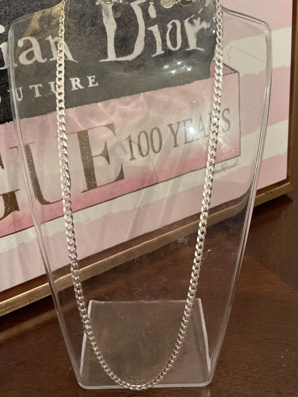 Sterling Silver Diamond cut Cuban link chain